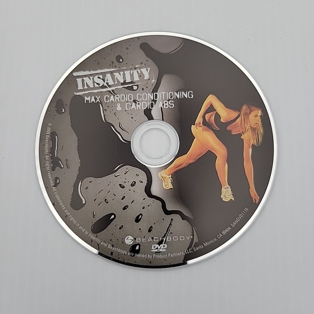 Beachbody Insanity Max Cardio Conditioning Cardio Abs Replacement DVD Fitness